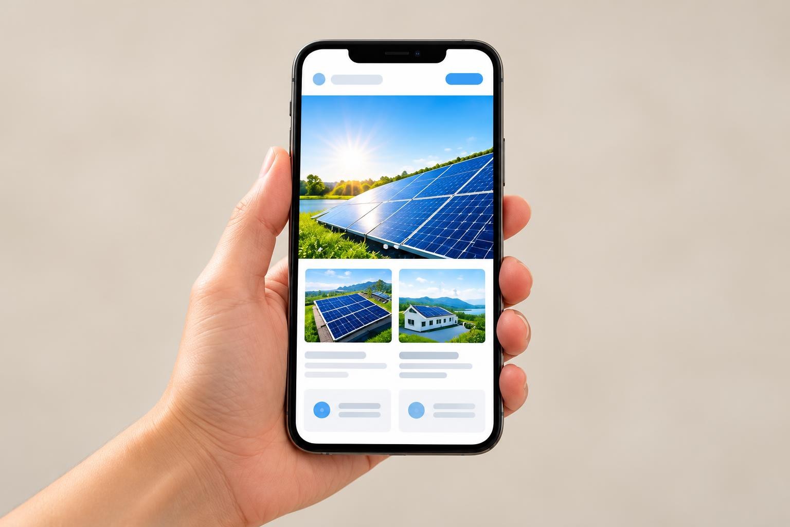 TP Solar trên điện thoại