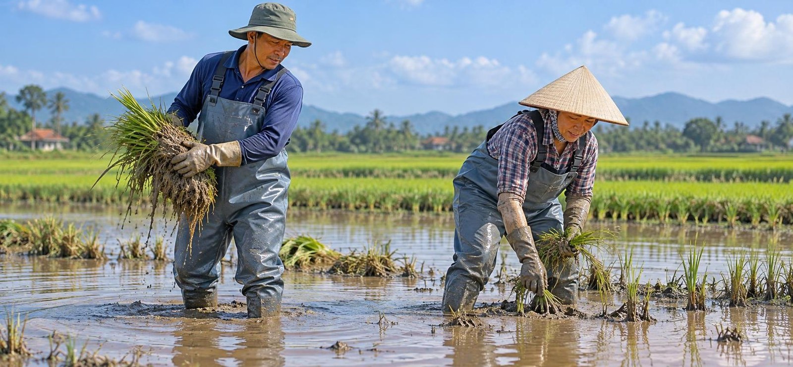 Ủng yếm chống nước bùn