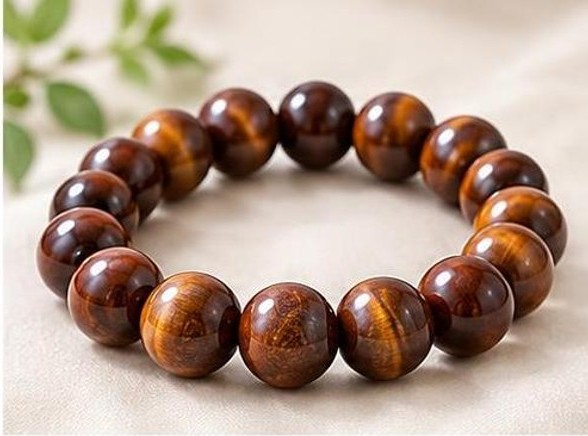 Vòng đá mắt hổ vàng nâu