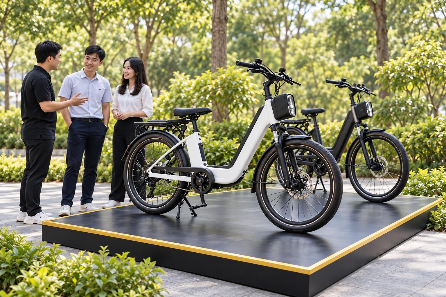Khu trưng bày xe đạp điện