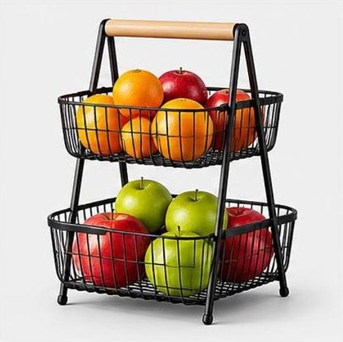 Giỏ đựng hoa quả 2 tầng có thể tháo rời