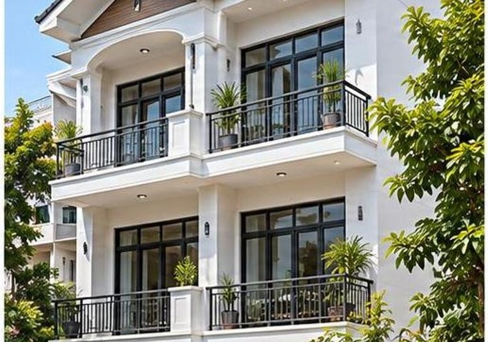 Sơn mặt tiền nhà phố
