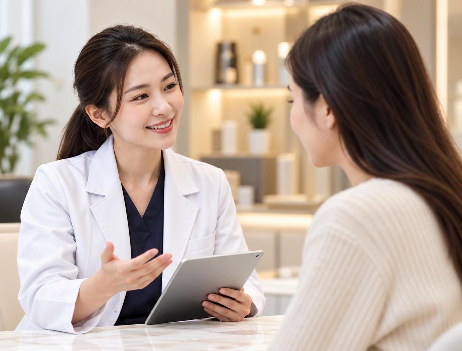 Bác sĩ tư vấn cho khách hàng