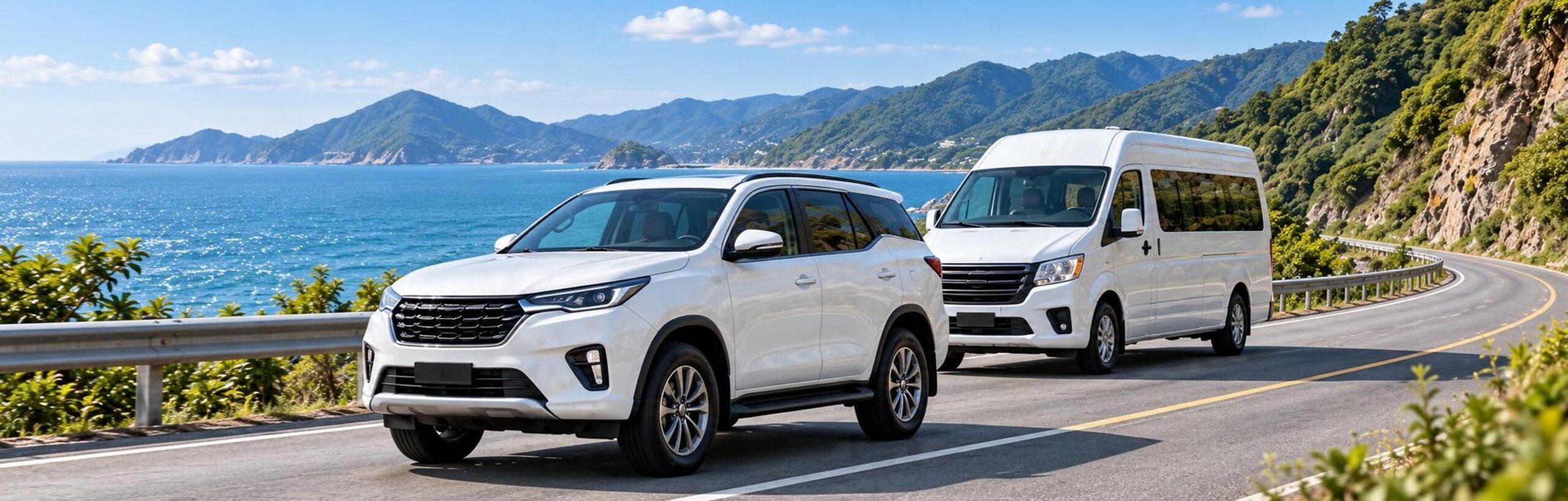 Xe Phú Mỹ trên cung đường ven biển