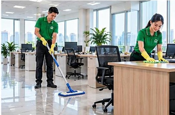 Nhân viên Ngăn Nắp làm sạch văn phòng