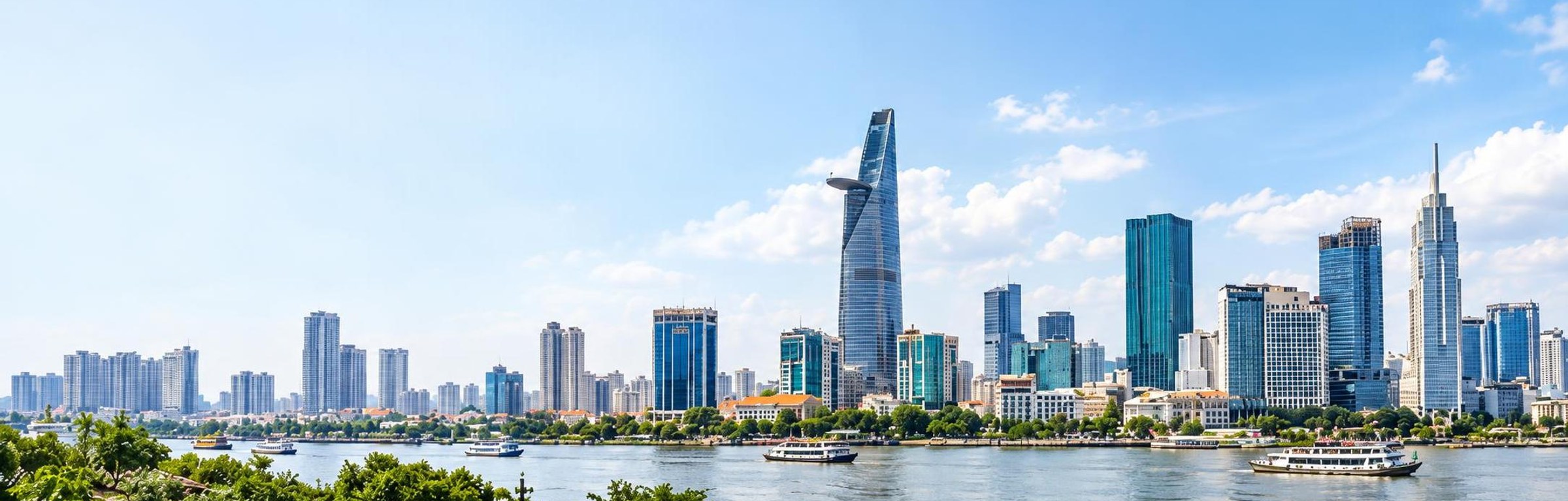 Thành phố Hồ Chí Minh bên sông Sài Gòn