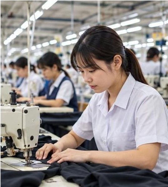 Nhân viên may mặc