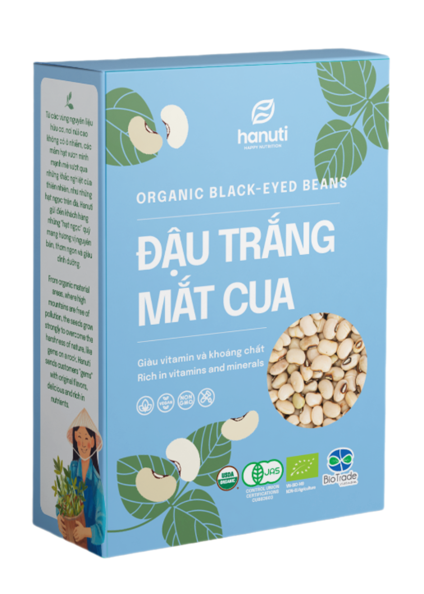 ĐẬU TRẮNG MẮT CUA HỮU CƠ KHÔ