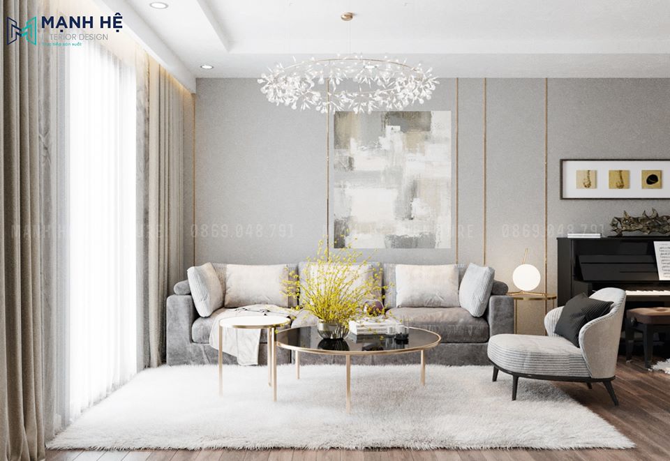 Ghế sofa chữ I đơn giản