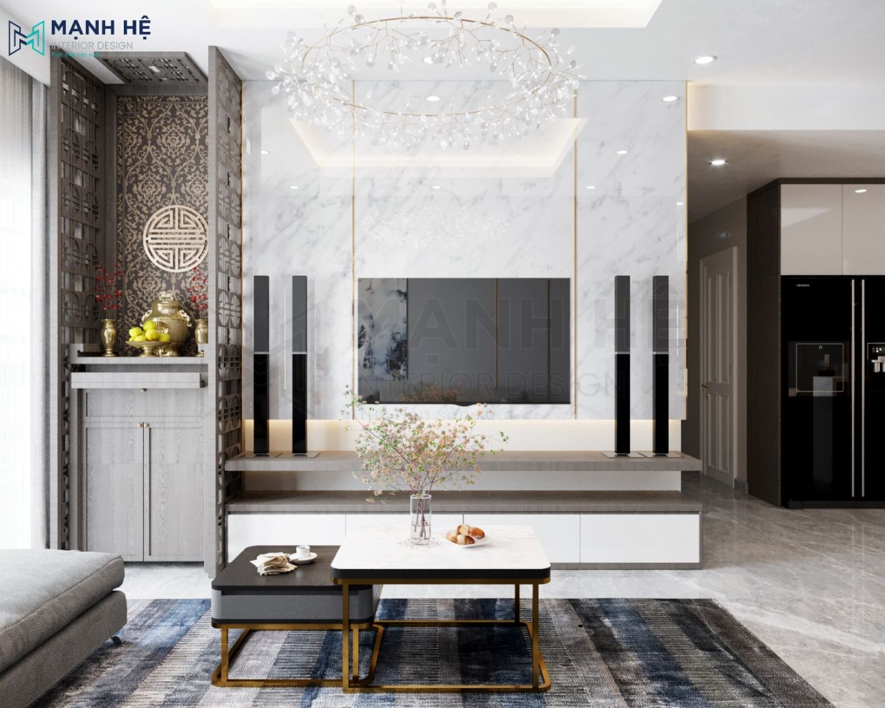 kệ tivi phòng khách đẹp