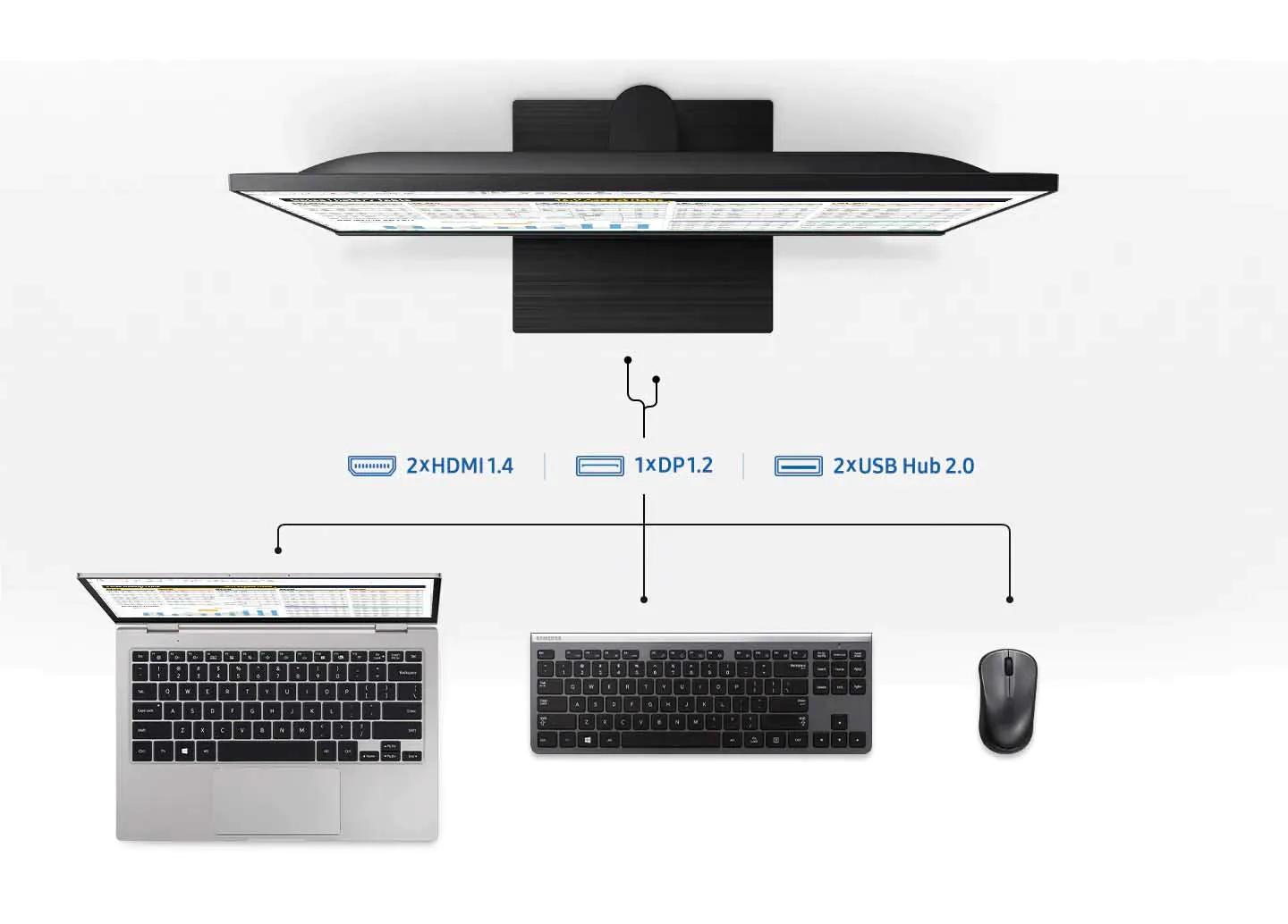 Màn hình viền mỏng FHD LF24T450