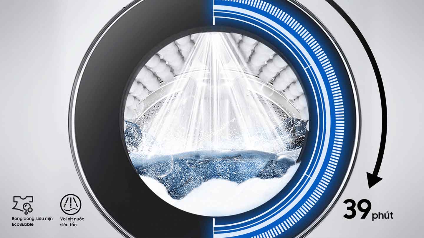 Máy giặt thông minh AI EcoBubble™ 9kg (WW90TP44DSH)