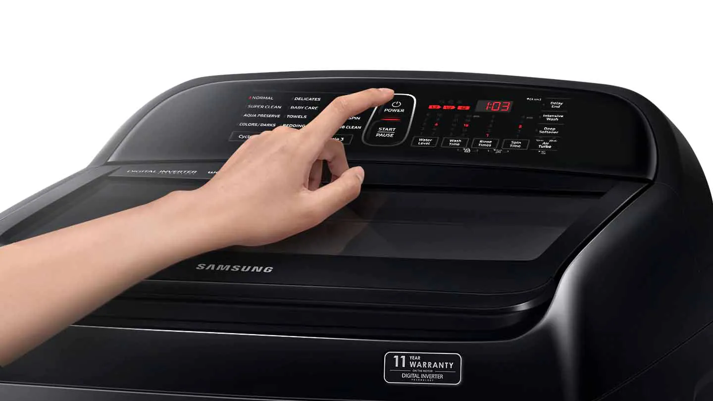 Samsung Inverter 9 kg WA90T5260BY/SV