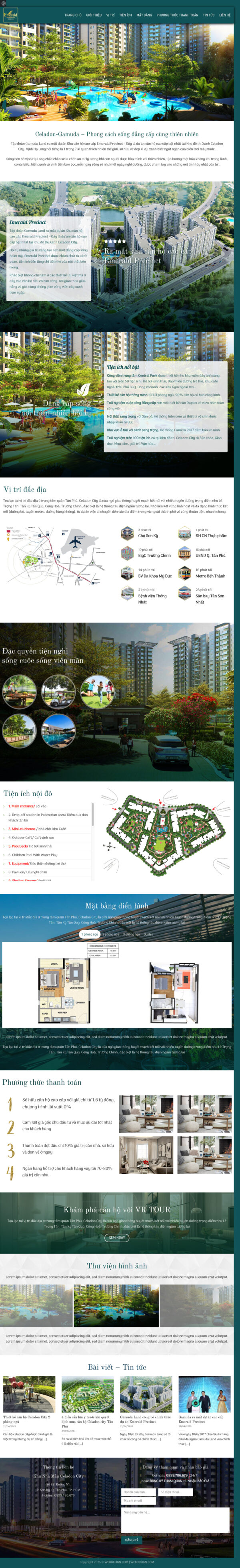 Theme Wordpress Bất Động Sản Celadon Gamuda
