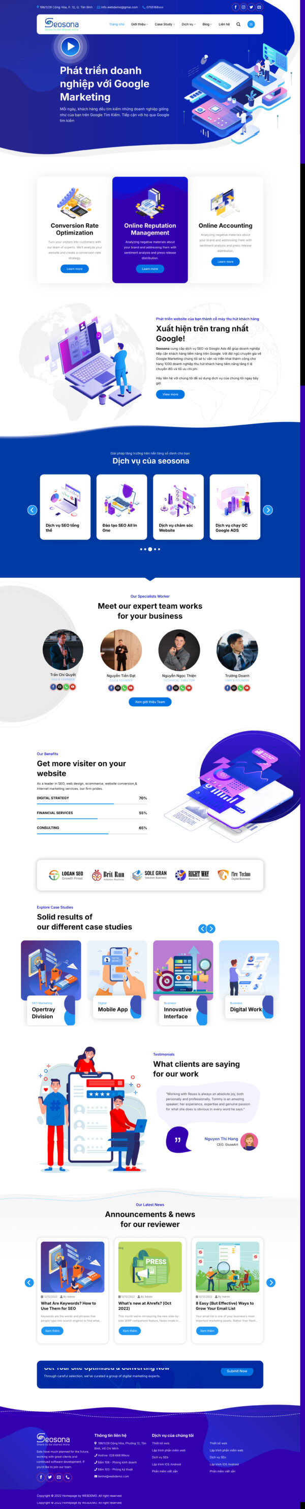 Theme WordPress Website Agency SEO Sona