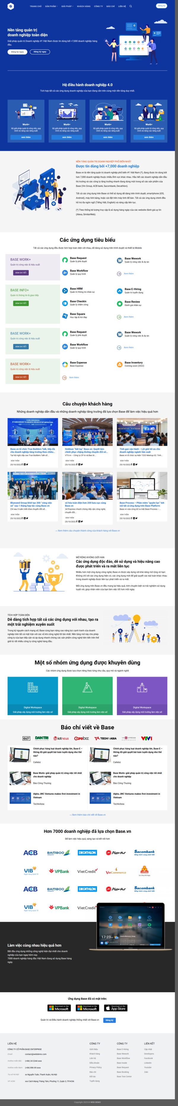 Theme WordPress Website Base