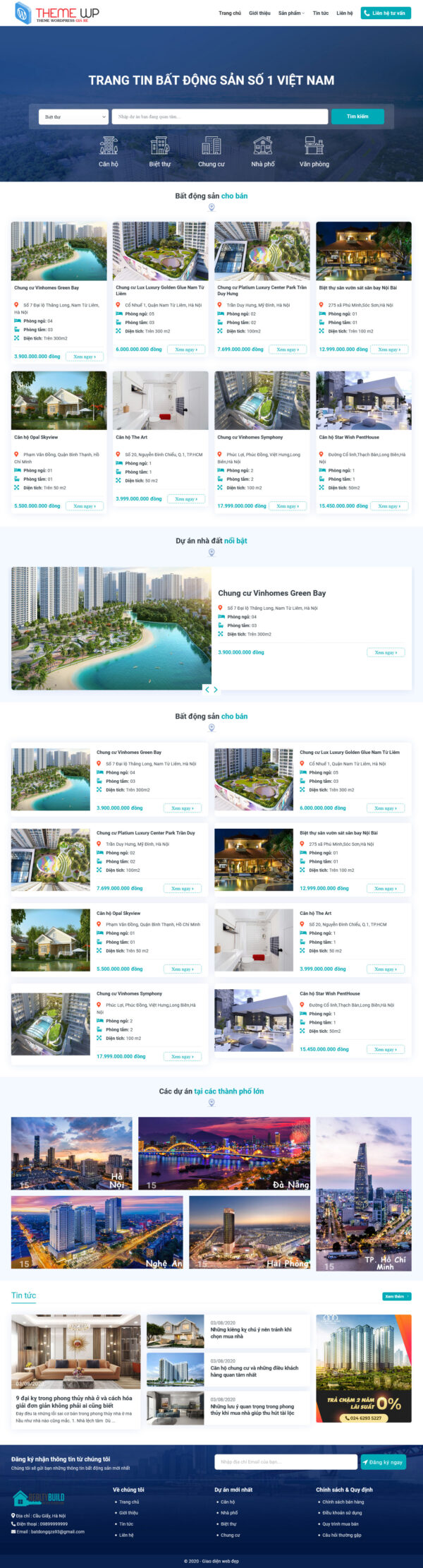 Theme WordPress Website Bất Động Sản 12