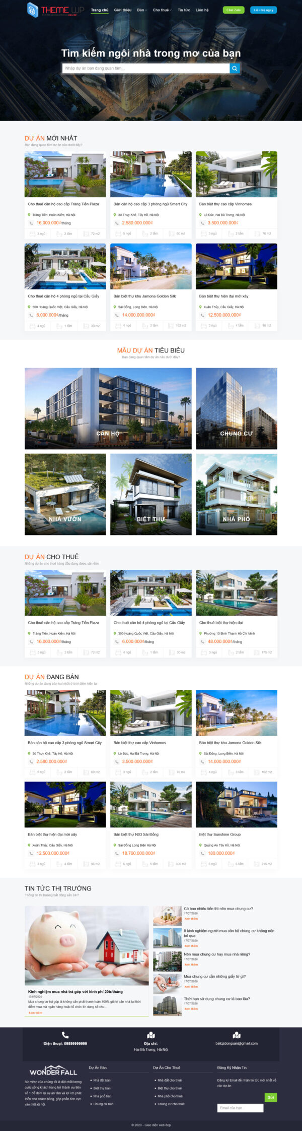 Theme WordPress Website Bất Động Sản 16