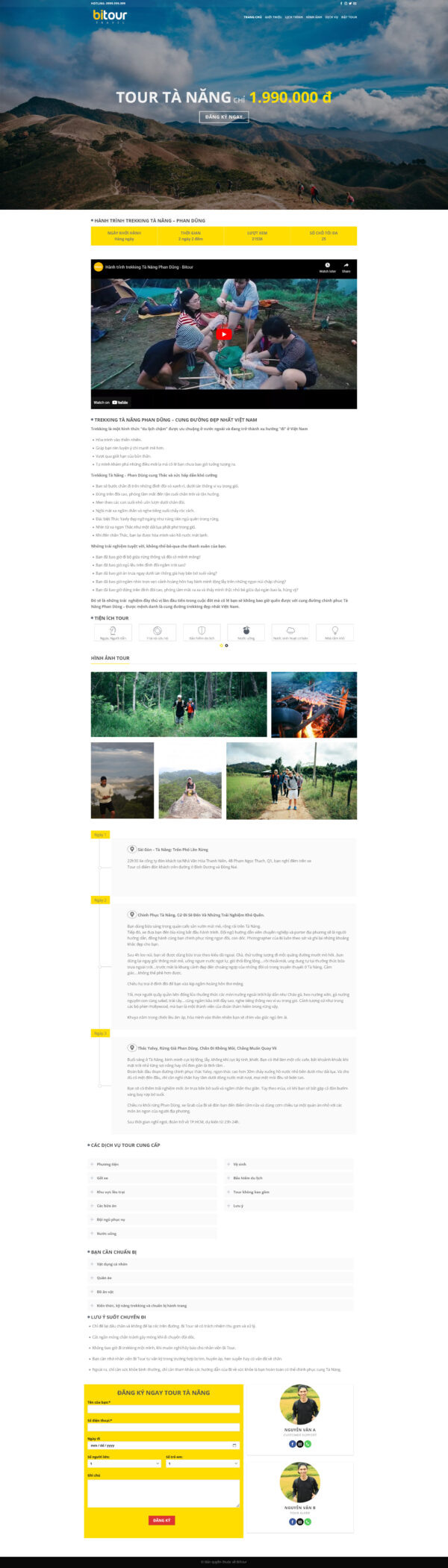 Theme WordPress Website Bitour