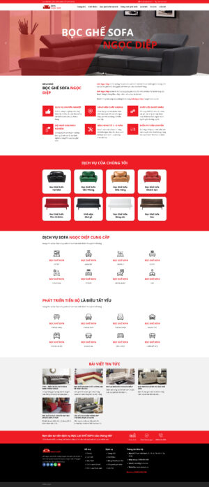 Theme WordPress Website Bọc Ghế Sofa