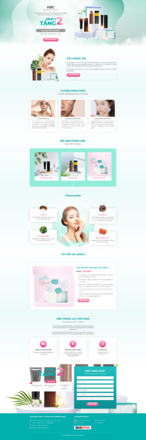 Theme WordPress Website Bộ Mỹ Phẩm Nữ
