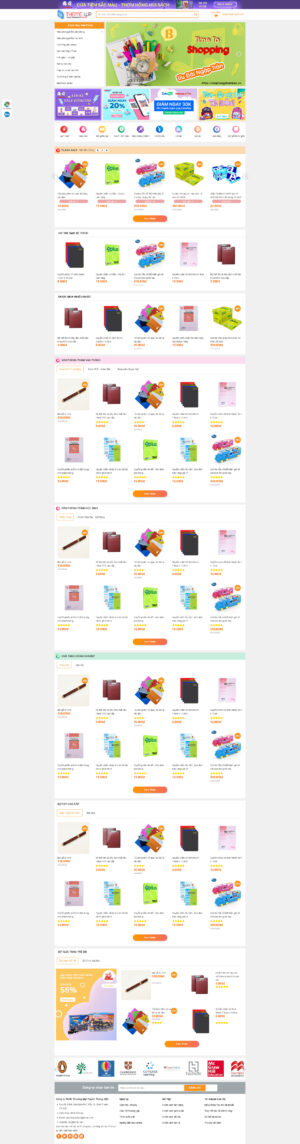 Theme WordPress Website Cửa Hàng Sách 2