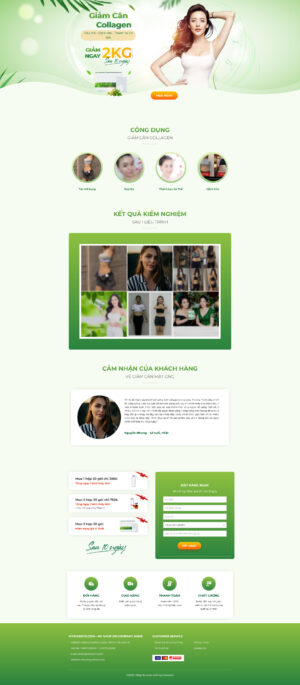 Theme WordPress Website Bột Giảm Cân