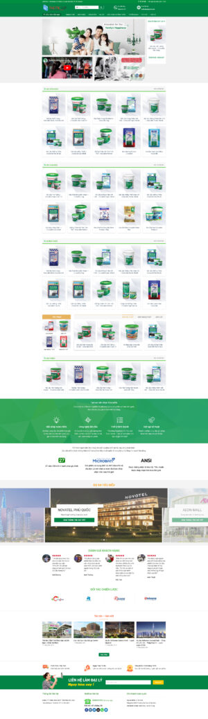 Theme WordPress Website Bột Sơn