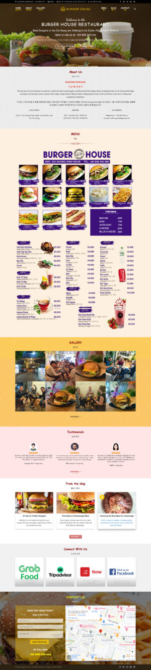 Theme WordPress Website Burger