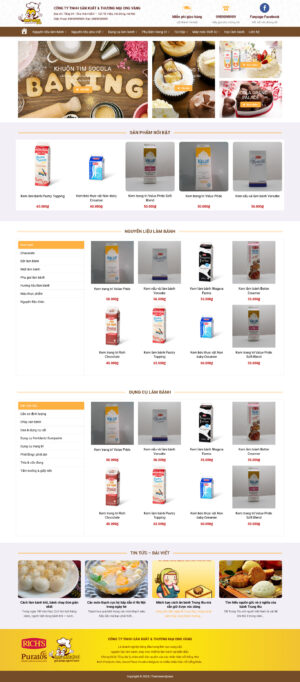 Theme WordPress Website Bánh Ngọt 2