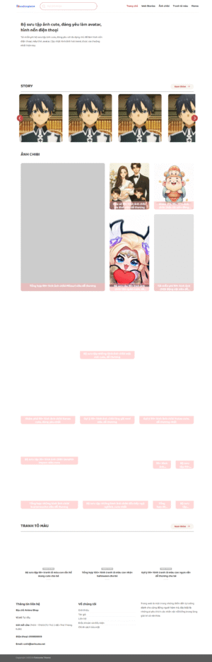 Theme WordPress Website Ảnh Cute
