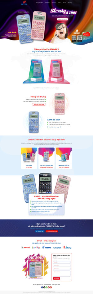 Theme WordPress Website Máy Tính Casio
