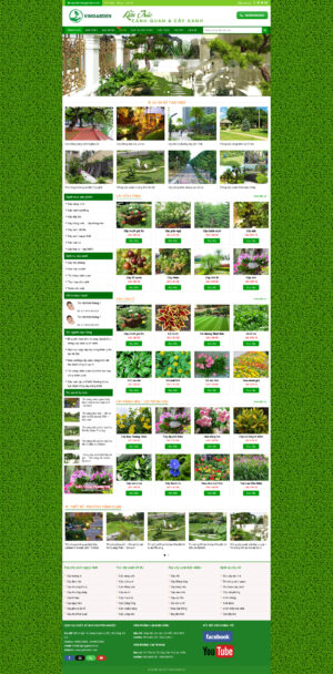 Theme WordPress Website Cây Xanh