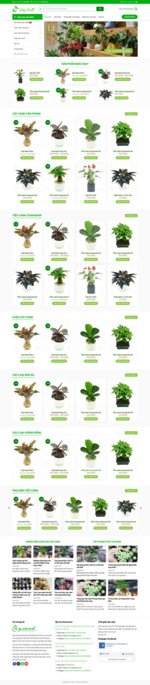 Theme WordPress Website Chậu Cây 2