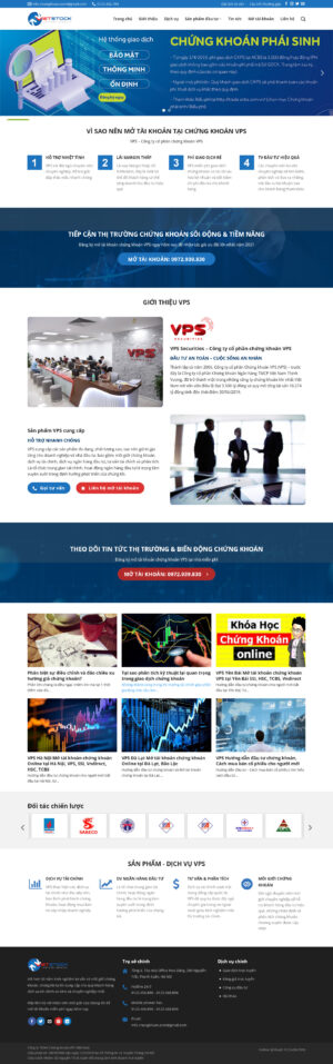 Theme WordPress Website Chứng Khoán