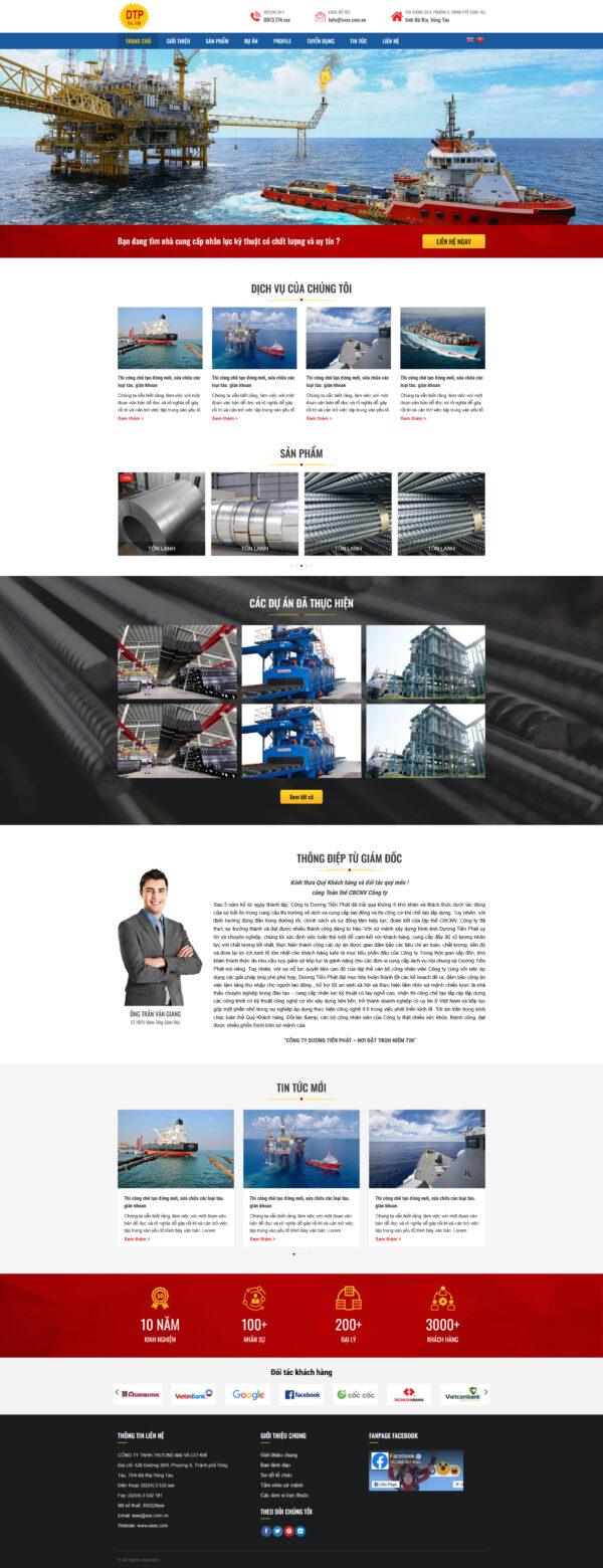 Theme WordPress Website Công Ty 5
