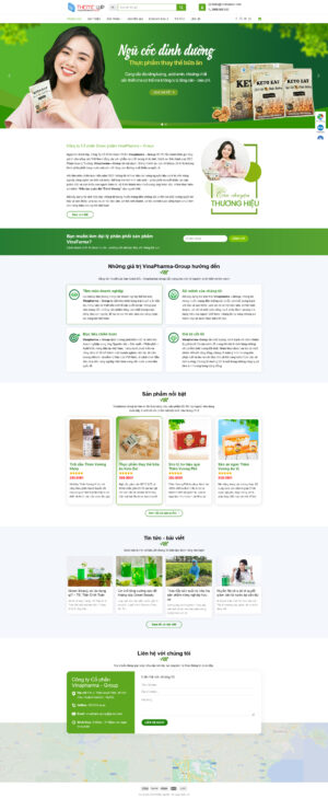 Theme WordPress Website Công Ty Dược