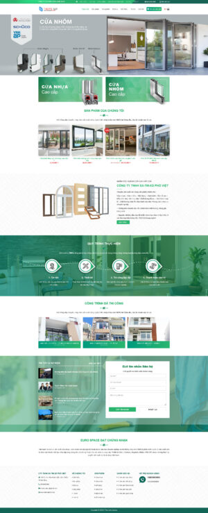 Theme WordPress Website Cửa Nhôm 1