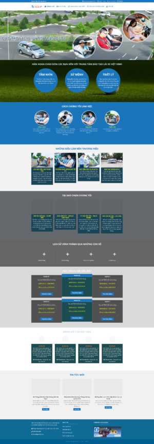 Theme WordPress Website Dạy Lái Xe
