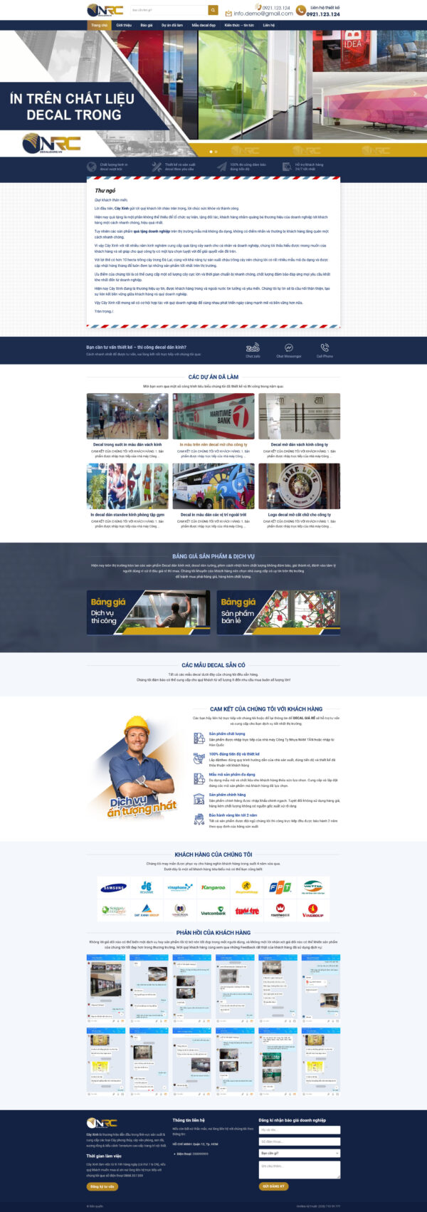 Theme WordPress Website Decal