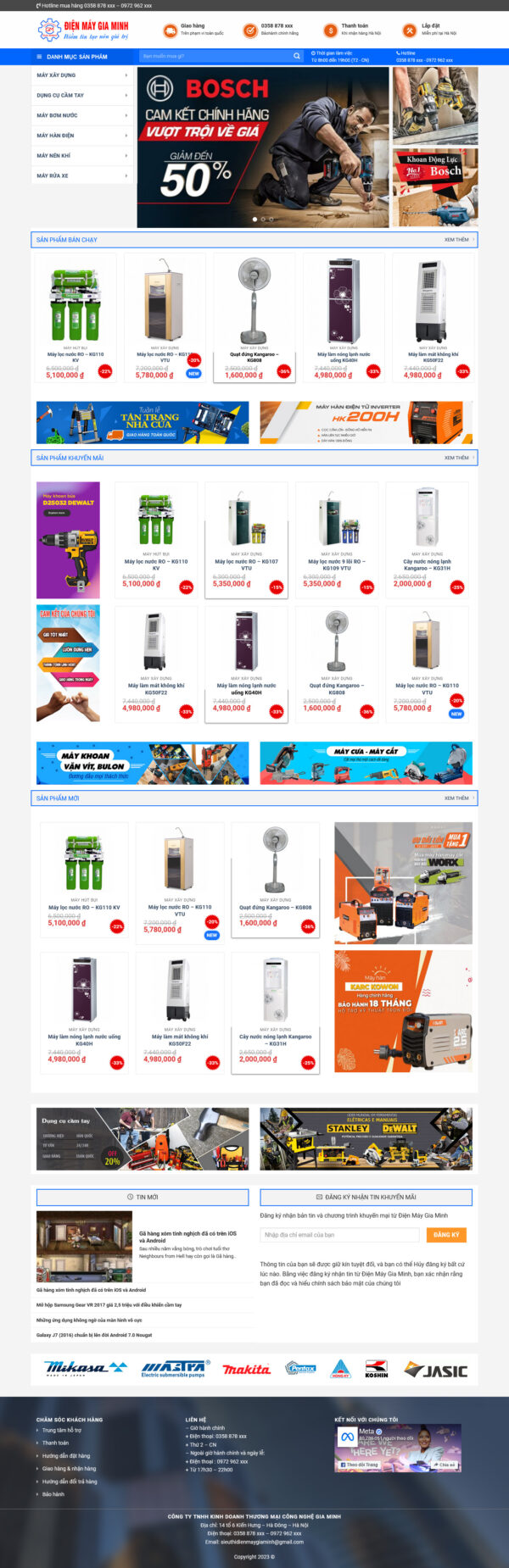 Theme WordPress Website Điện Máy 6