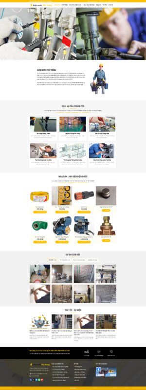 Theme WordPress Website Điện Nước