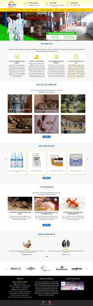 Theme WordPress Website Diệt Côn Trùng