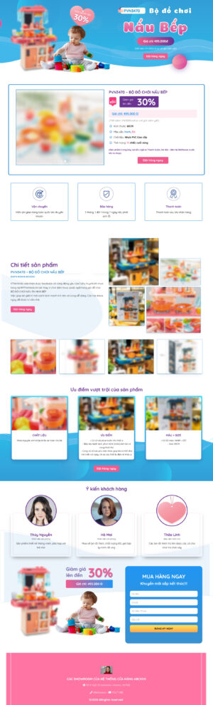 Theme WordPress Website Đồ Chơi Trẻ Em