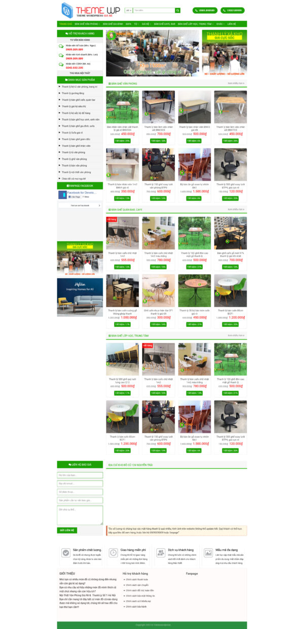 Theme WordPress Website Đồ Cũ