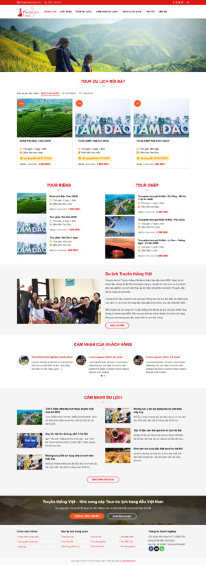 Theme WordPress Website Du Lịch Truyền Thống