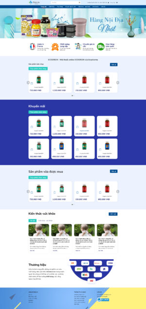 Theme WordPress Website Dược