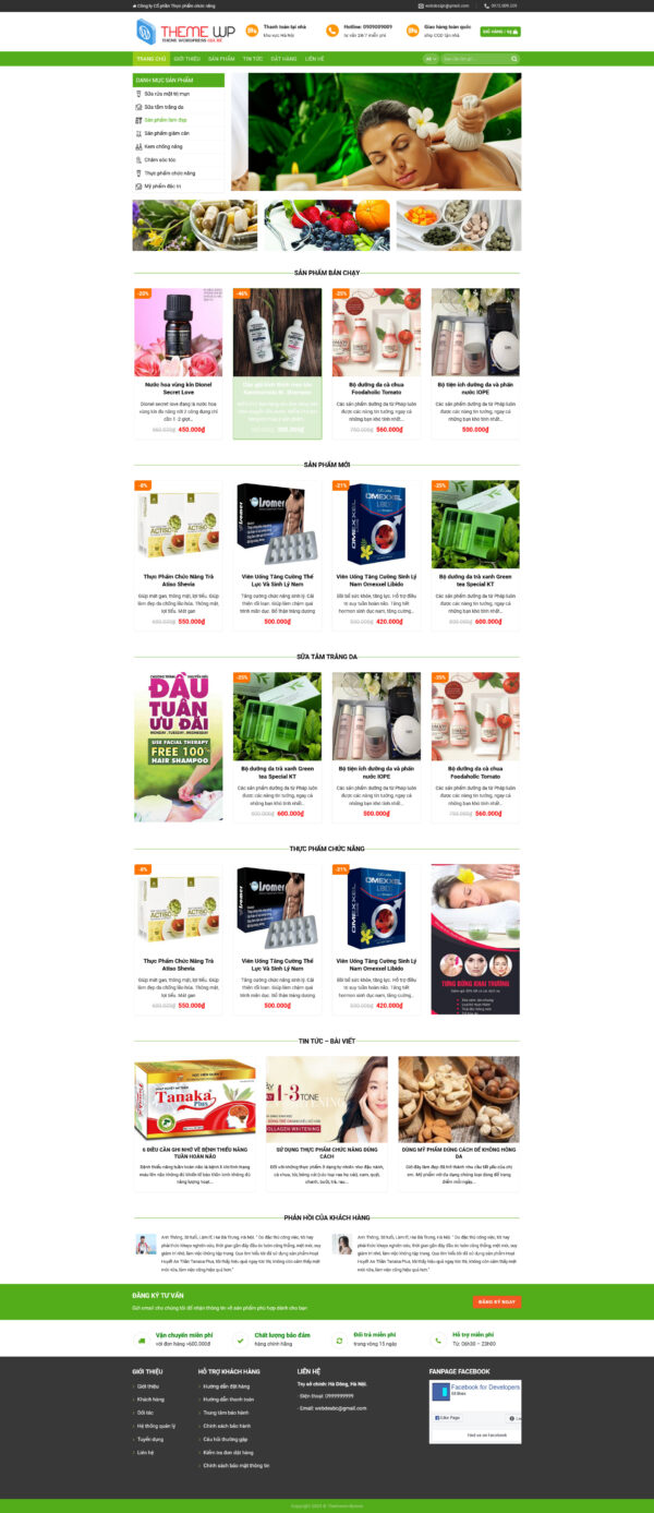Theme WordPress Website Dược Phẩm