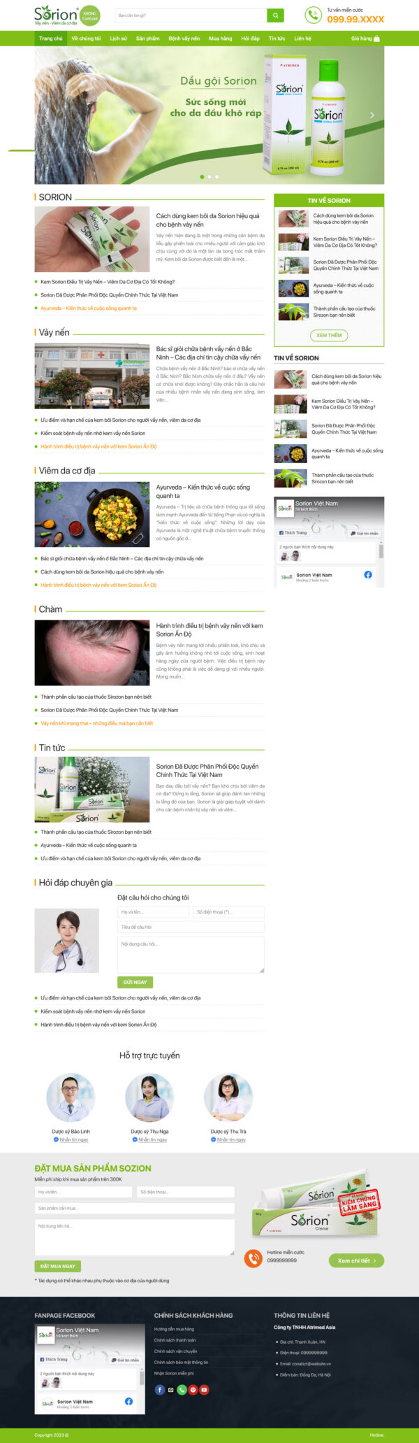 Theme WordPress Website Dược Phẩm 4