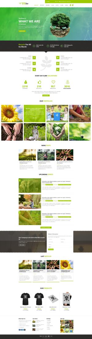 Theme WordPress Website Eco